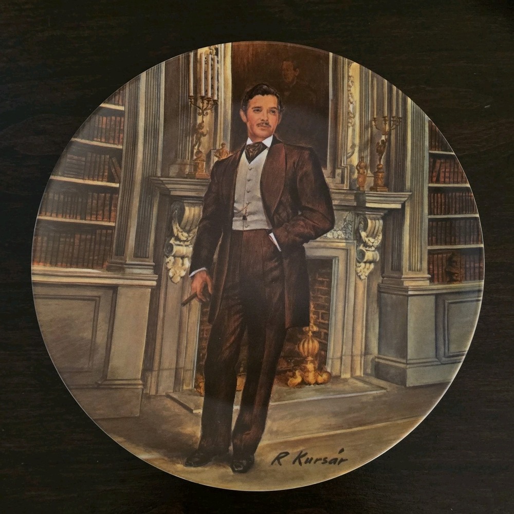 Gone With The Wind Collector "Rhett" Butler By Edwin M. Knowles Plate